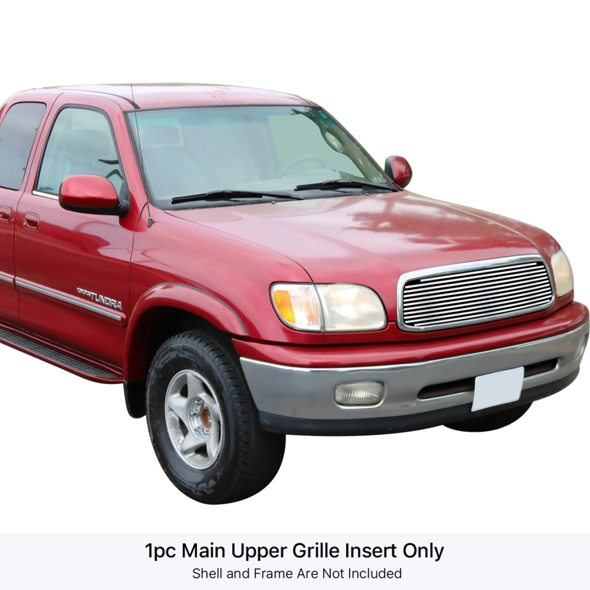 1999-2002 Toyota Tundra  Not For Ivan Stewart Edition Stainless Steel Silver Hairline Finish Finish Horizontal Billet Stainless Steel Billet Grille