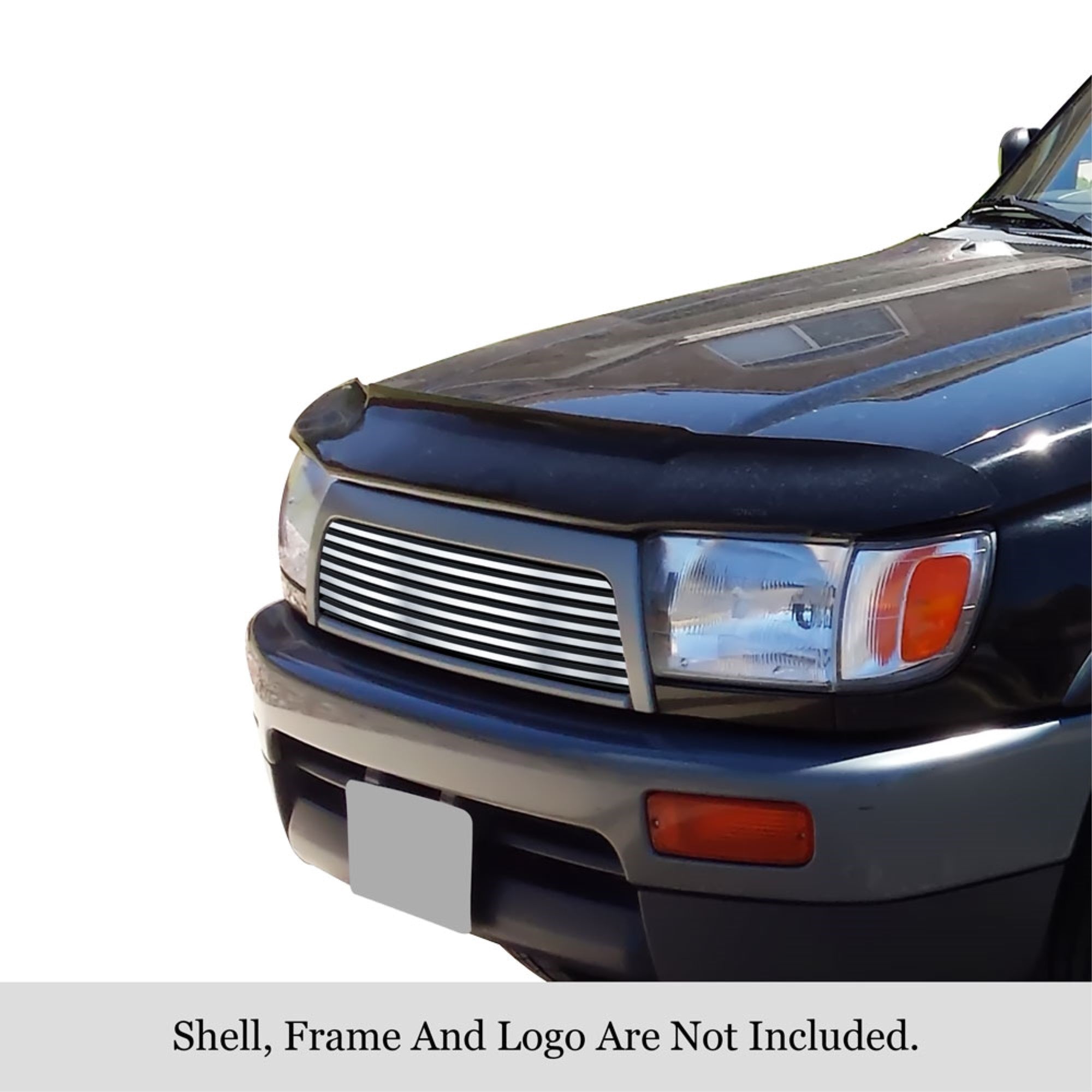 1996-1998 Toyota 4Runner 304 Stainless Steel Polished Finish 8X6 Horizontal Billet Stainless Steel Billet Grille