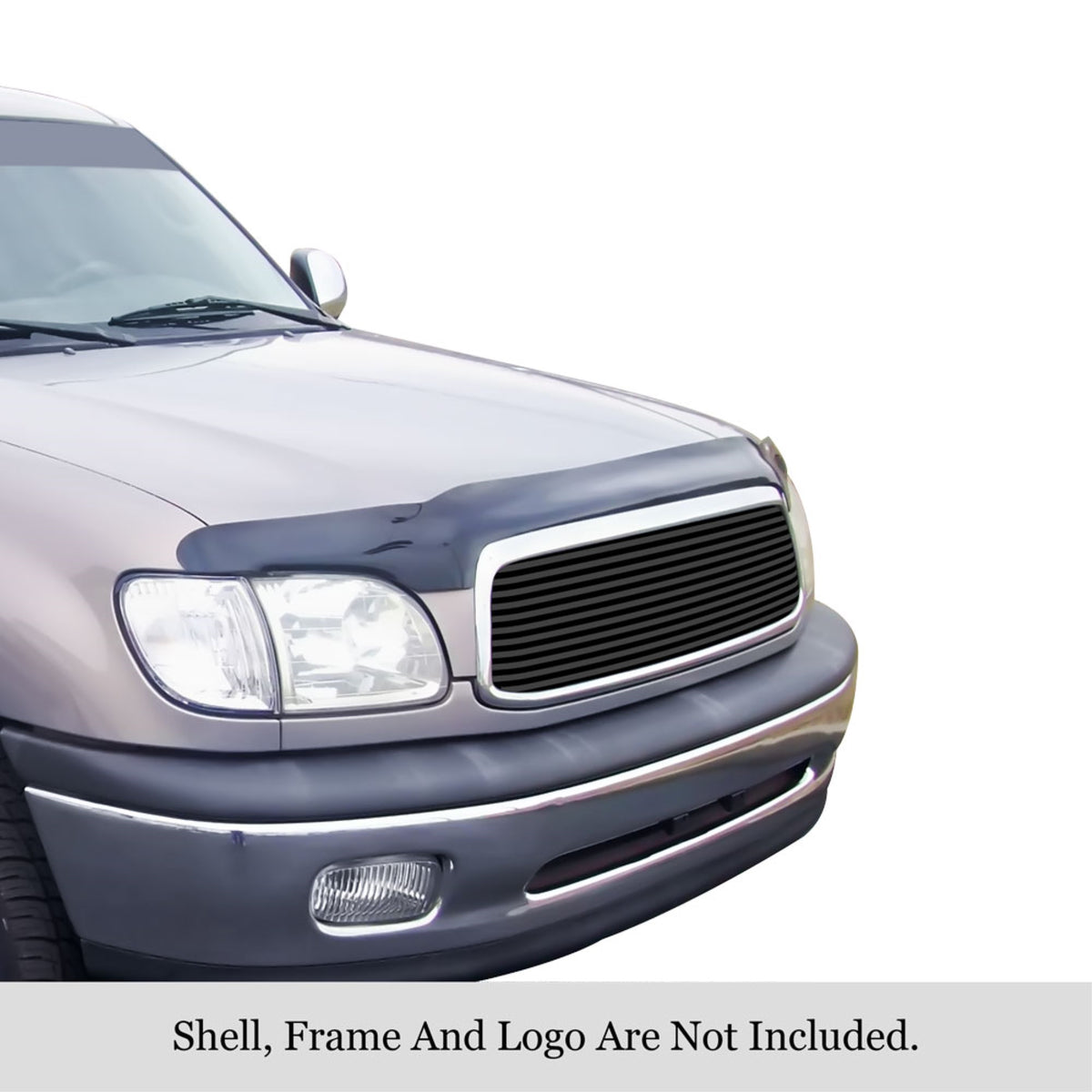 1999-2002 Toyota Tundra Not For Iven Stewart Edition Stainless Steel Black Powder Coated Finish 8X6 Horizontal Billet Black Stainless Steel Billet Grille