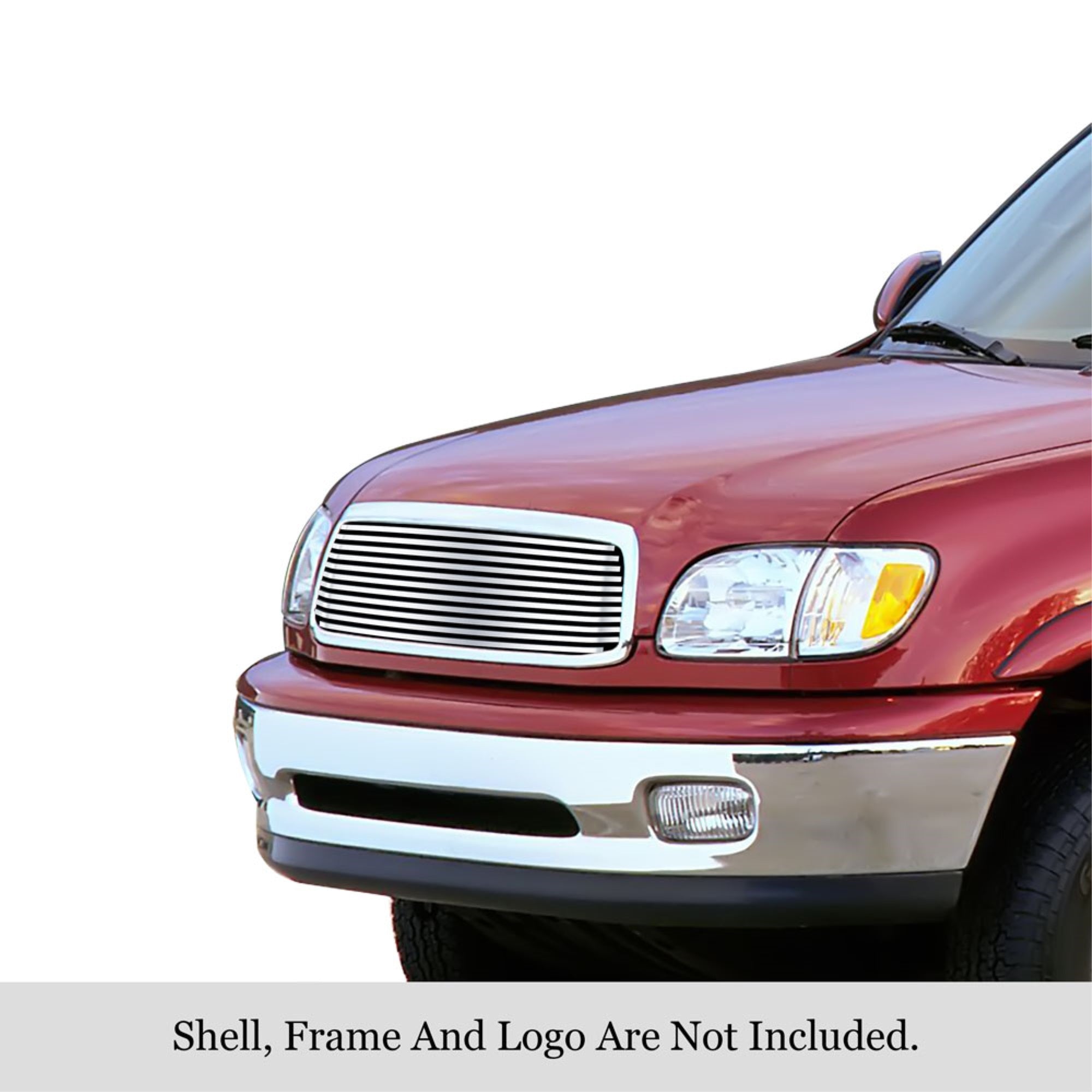 1999-2002 Toyota Tundra Not For Iven Stewart Edition 304 Stainless Steel Polished Finish 8X6 Horizontal Billet Stainless Steel Billet Grille