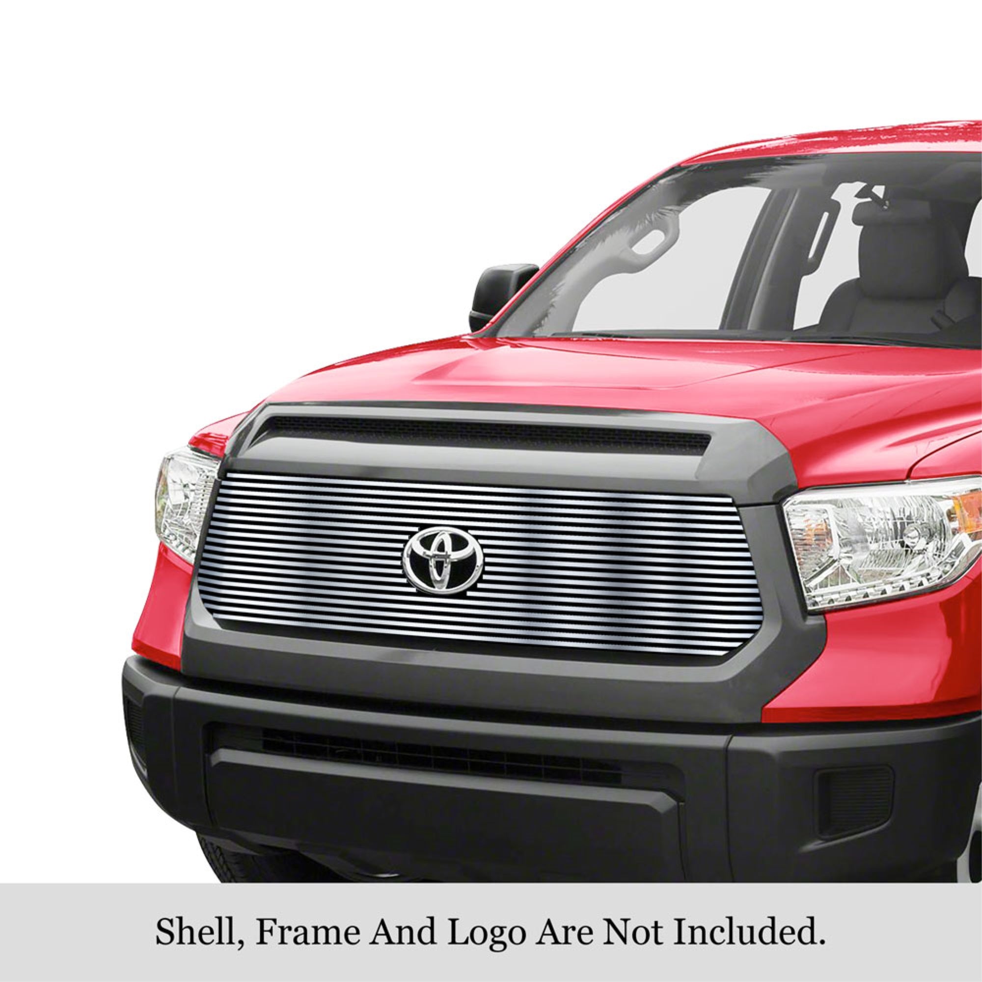 2018-2019 Toyota Tundra With Front Sensor Tss 304 Stainless Steel Polished Finish 8X6 Horizontal Billet Stainless Steel Billet Grille