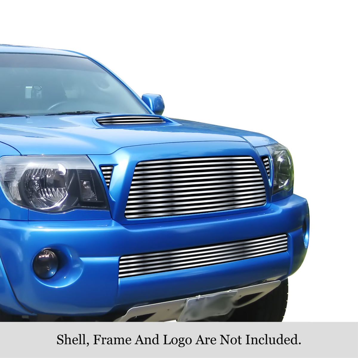 2005-2010 Toyota Tacoma Trd Sport 304 Stainless Steel Polished Finish 8X6 Horizontal Billet Stainless Steel Billet Grille