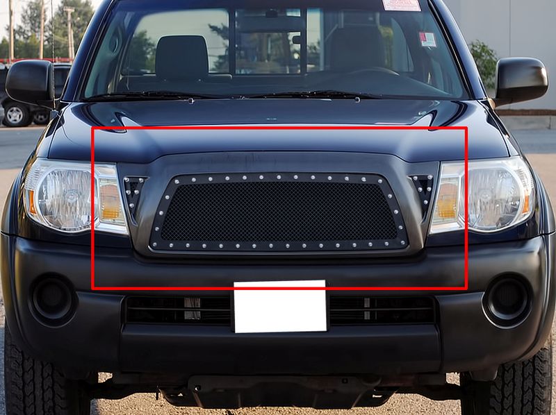 2005-2010 Toyota Tacoma 1 Pc Center & 2 Pcs For Side Holes Main Upper Rivet Grille