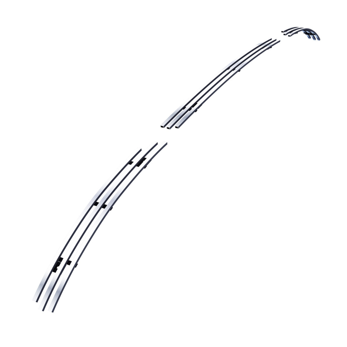 2005-2006 Volvo Xc90 8X6 Horizontal Billet Stainless Steel Billet Grille