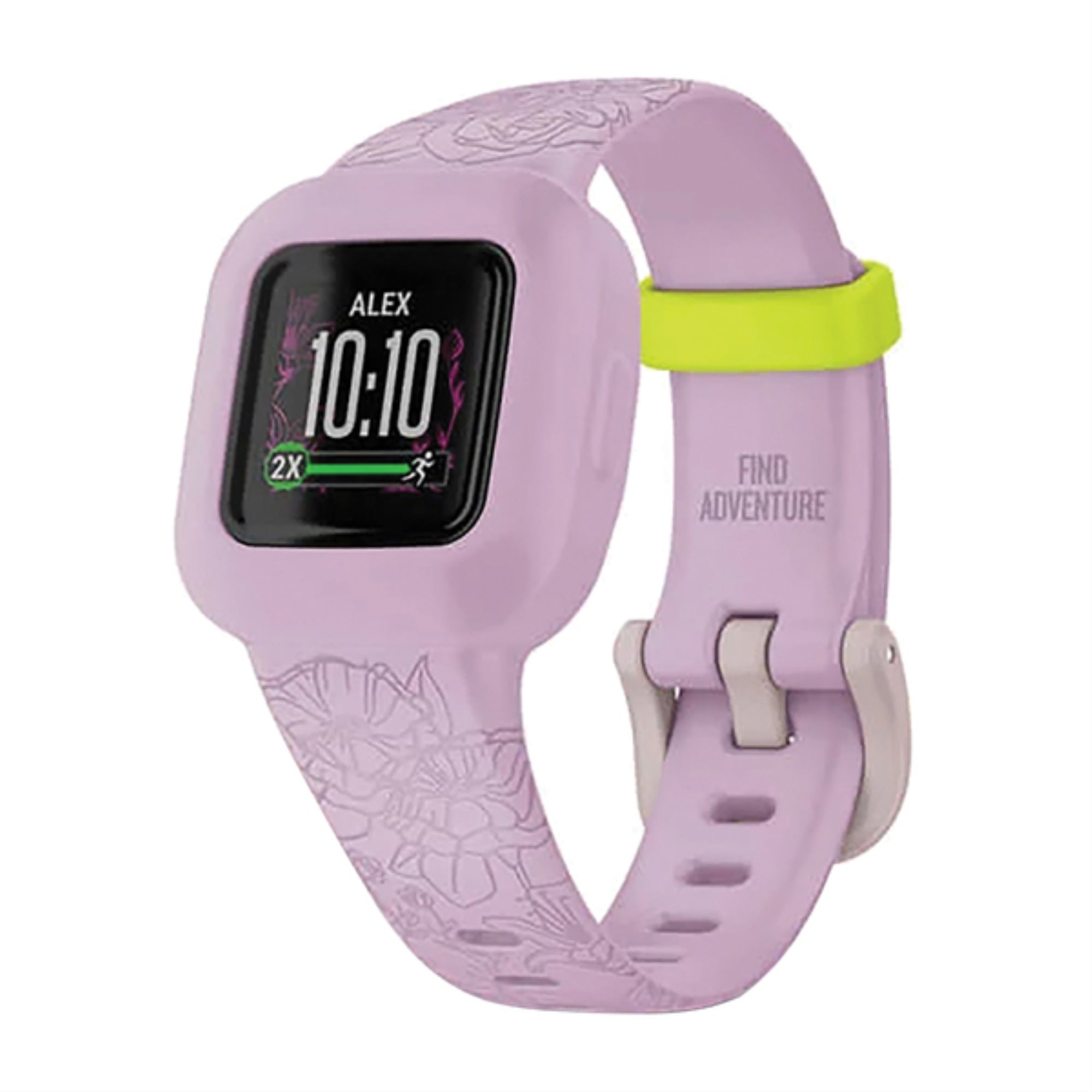 Garmin 010-02441-21 Vivofit Jr. 3 Fitness Tracker (Lilac Floral)