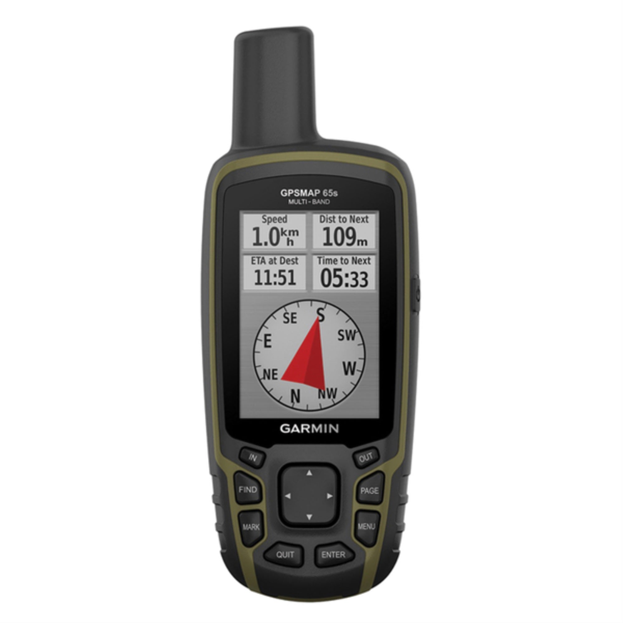 Garmin 010-02451-10 Gpsmap 65S Multi-Band/Multi-Gnss Handheld With Sensors