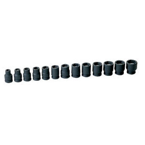 13-Piece 3/8 In. Drive 6-Point Metric Magnetic Impact Socket Set