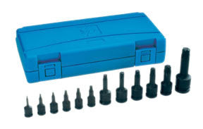 Assorted Drive 12 Piece Int. Star Impact Driver Set