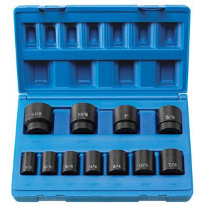 11-Piece 1/2 In. Drive 8-Point Sae Impact Socket Set
