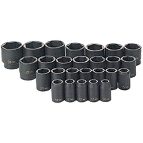 26 Pc. 1/2 Drive 6 Point Metric Standard Master Socket Set