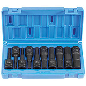 1/2 Drive 10 Piece Metric Hex Driver Set