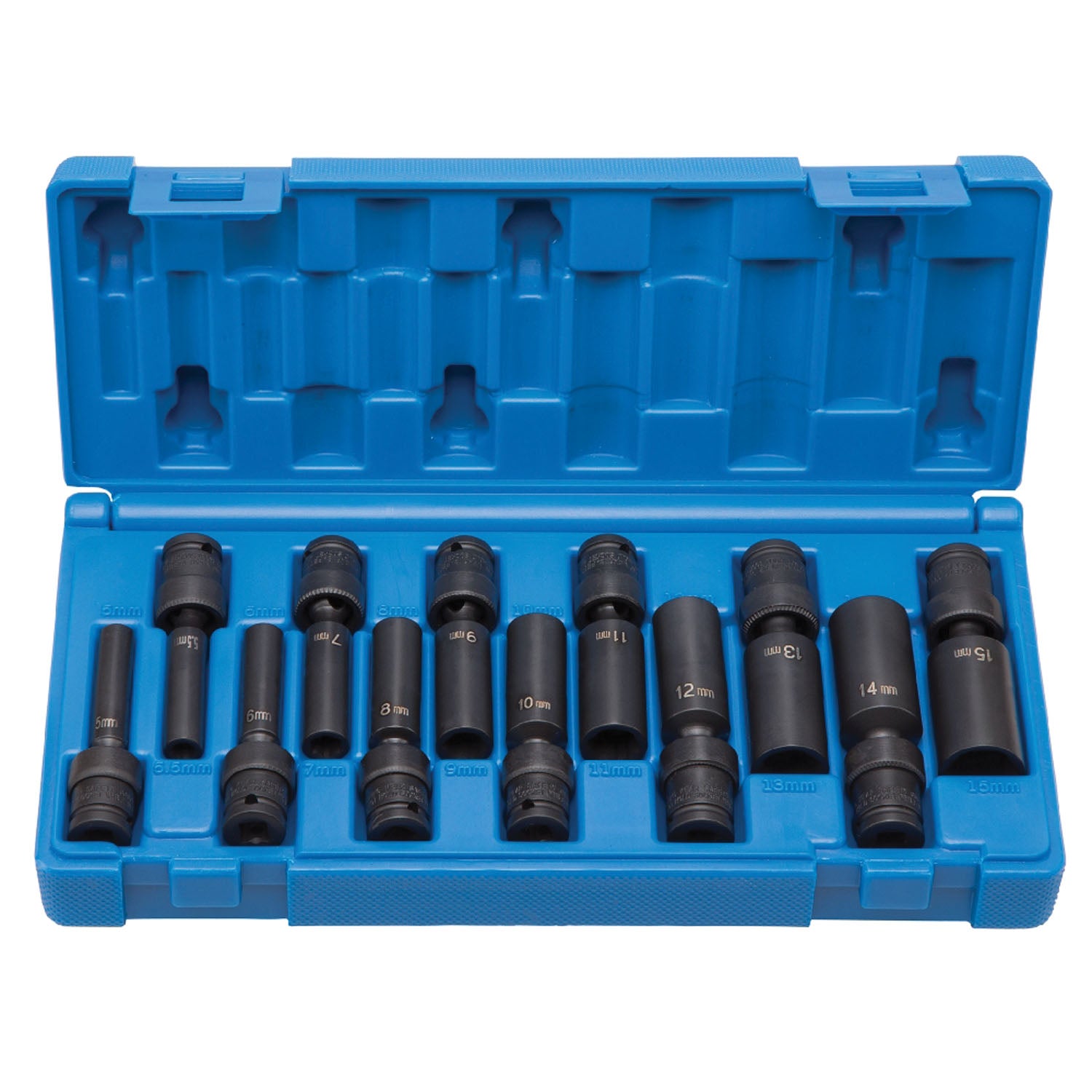 12Pc 1/4 Drv Deep Metric Set