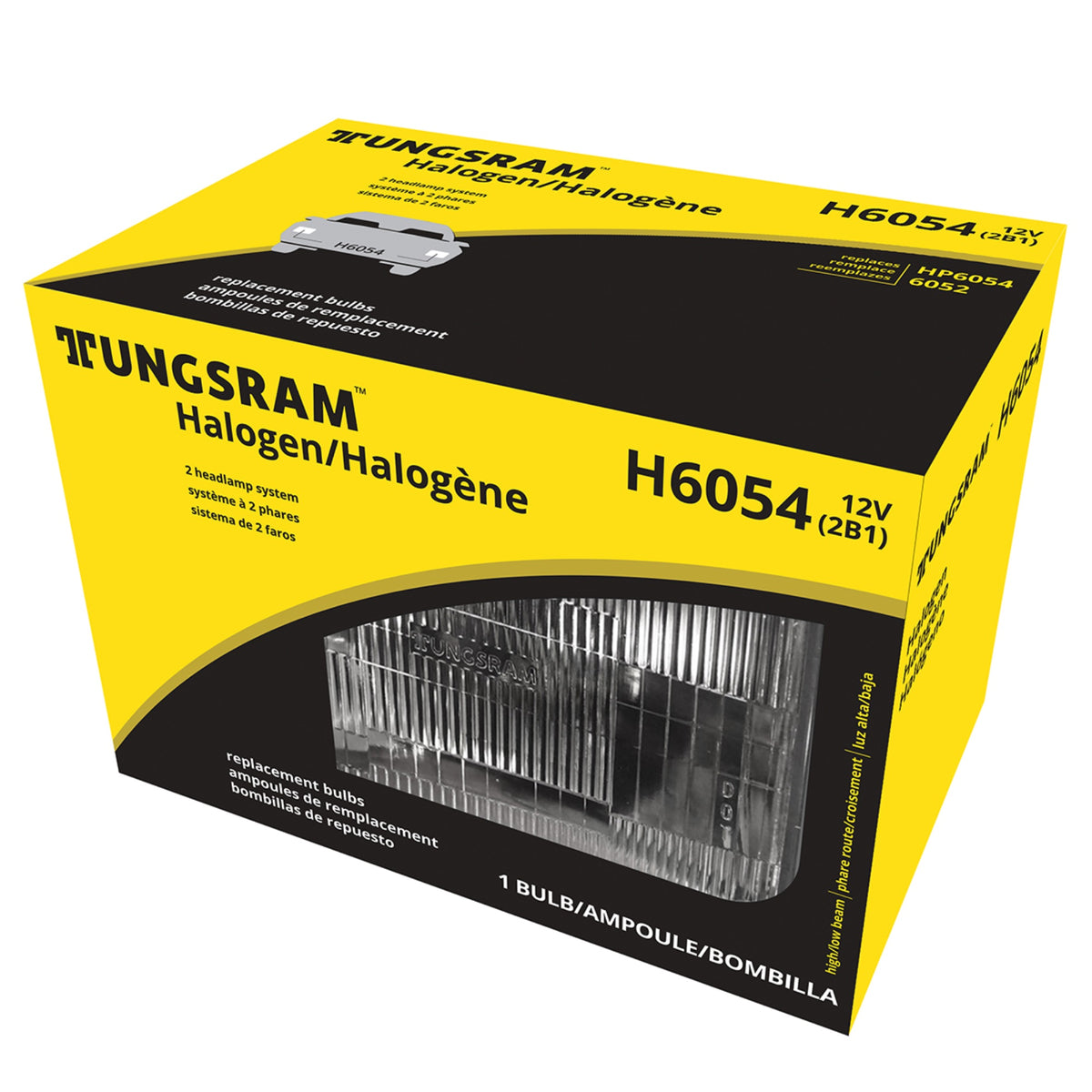 6054 Halogen Hi-Low Beam Sq 2Lamp System
