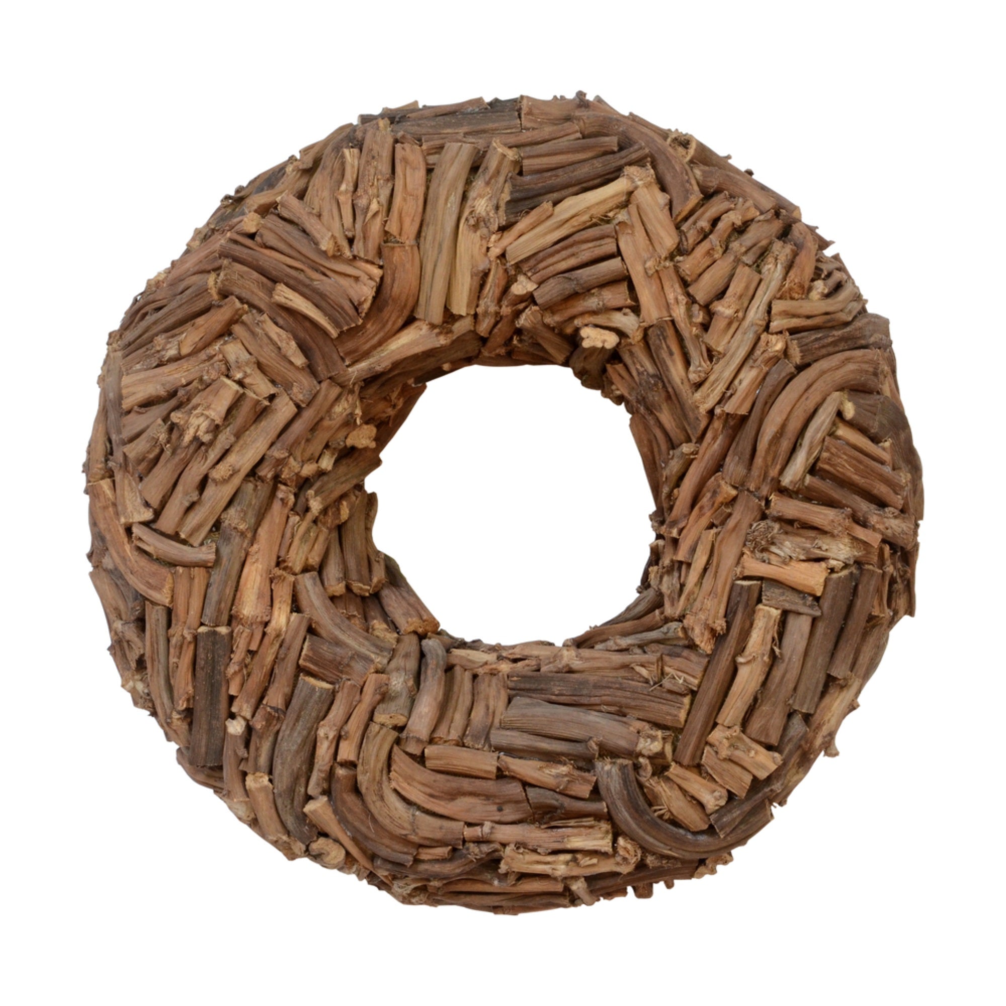 25” Natural Banana Stick Cut Wreath