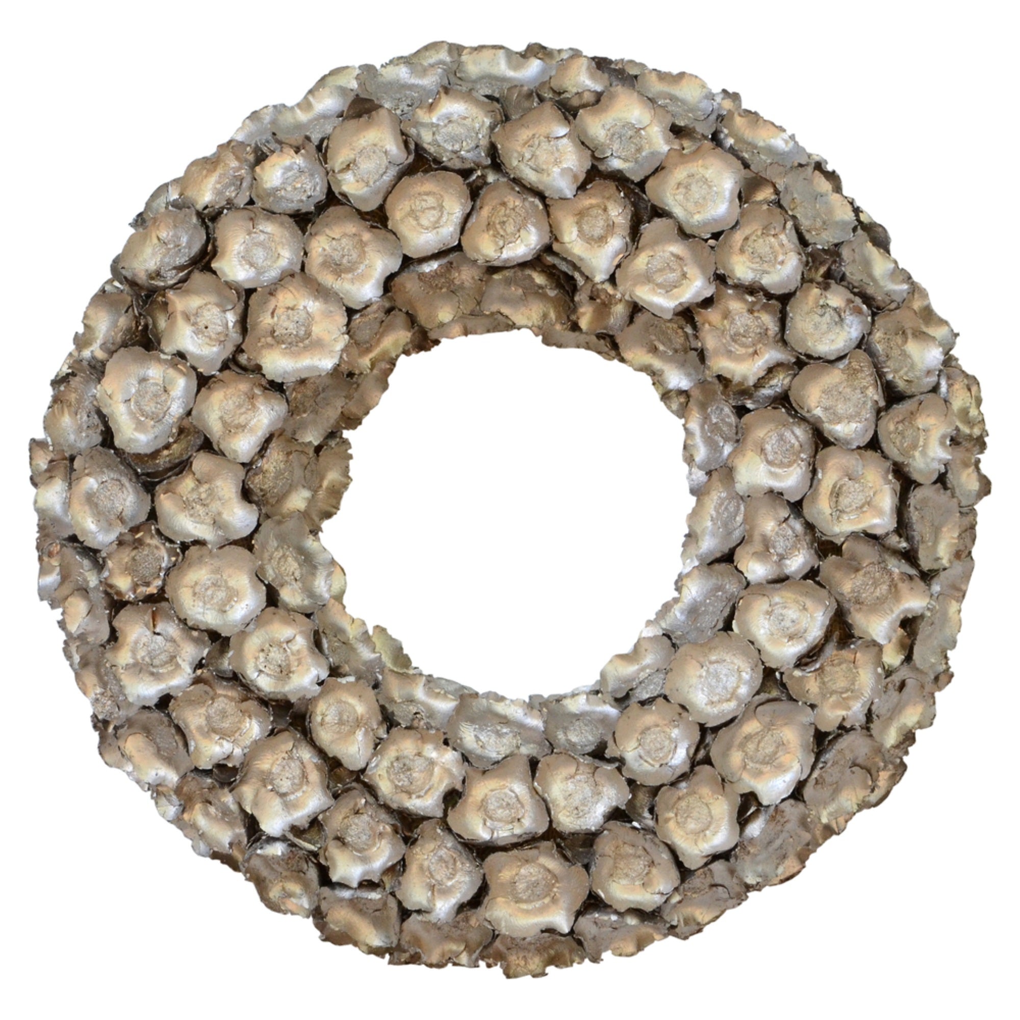 20” Champagne Coco Flower Wreath