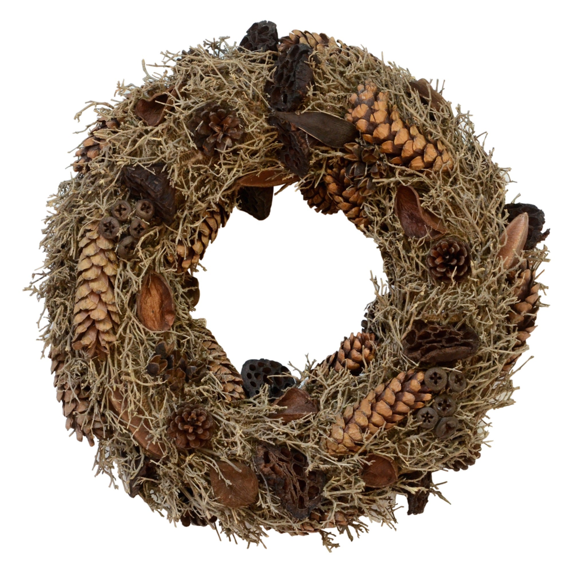 20” Natural Mixed Wreath