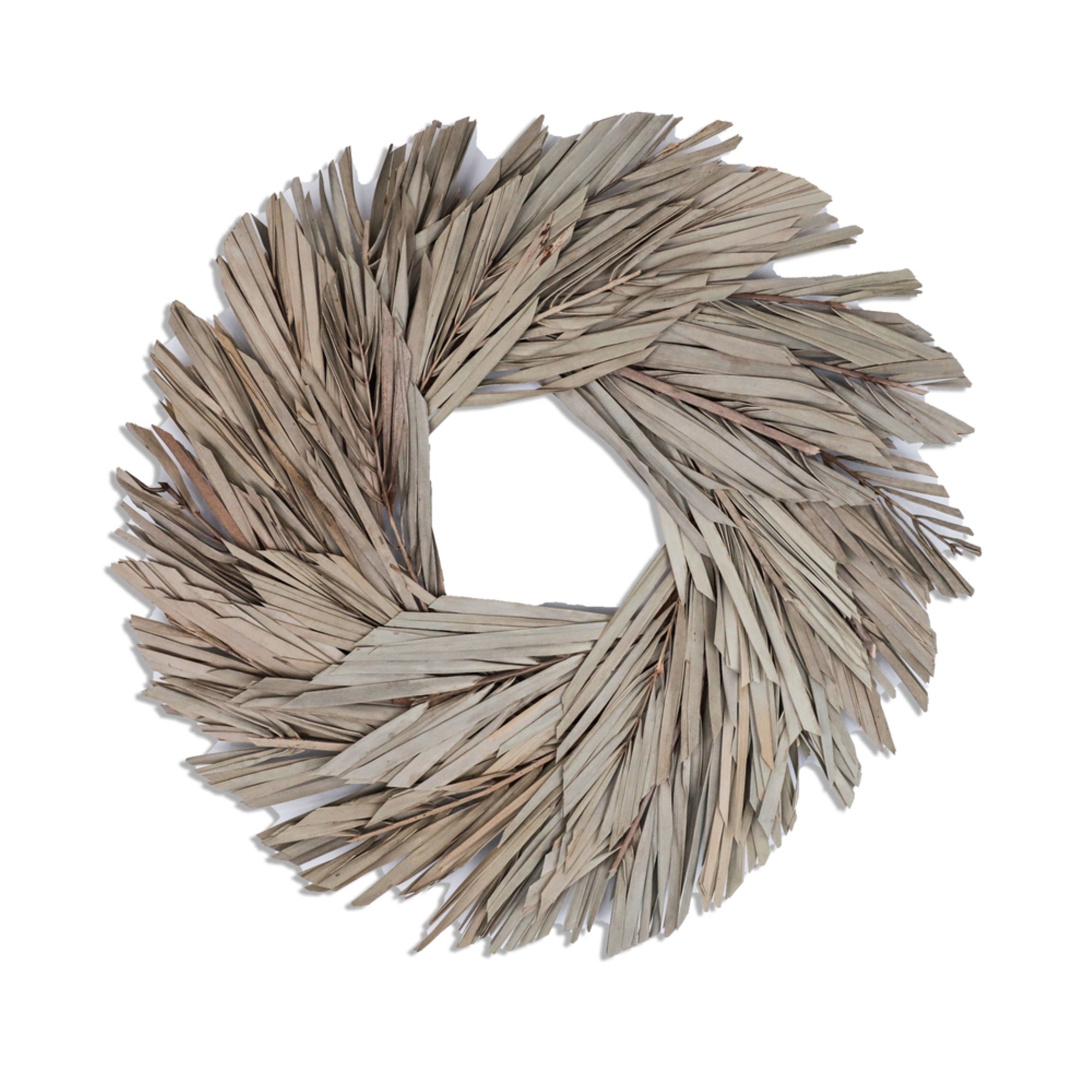 17” Natural Canna Leaf Wreath
