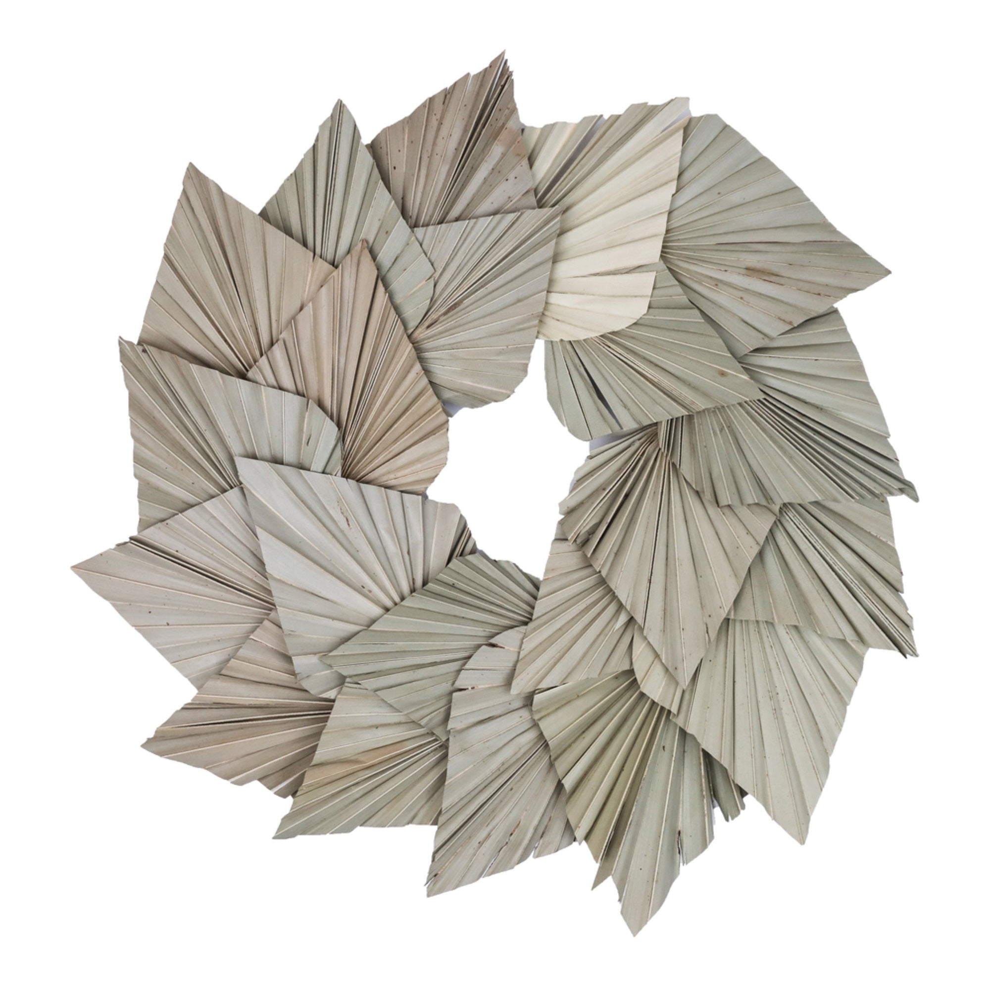 17” Natural Palm Spear Wreath