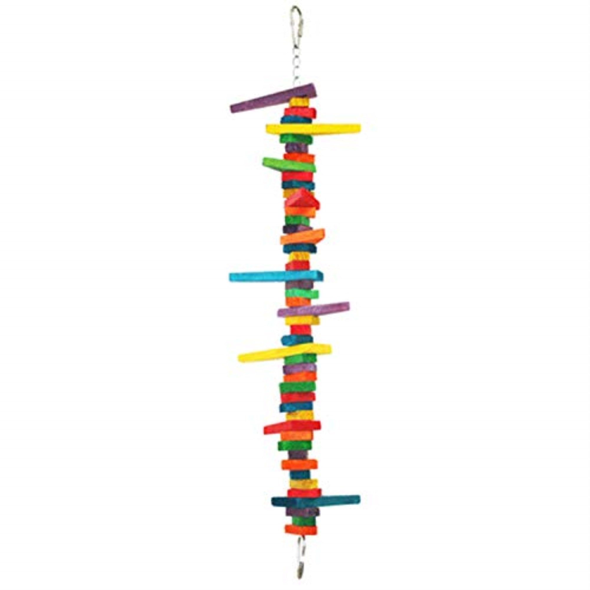 Colored Wooden Blocks & Wedge Large - 27.5' X 5.5' X 5.5'