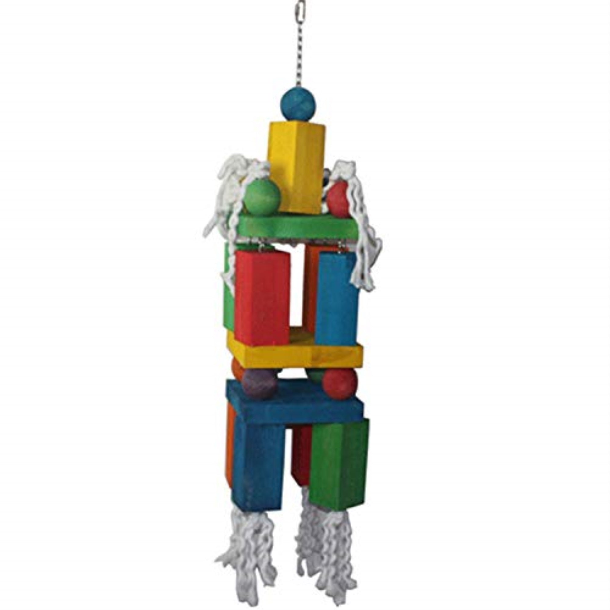 Mega Blocks & Cotton Preening Rope - 34' X 7.5' X 7.5'