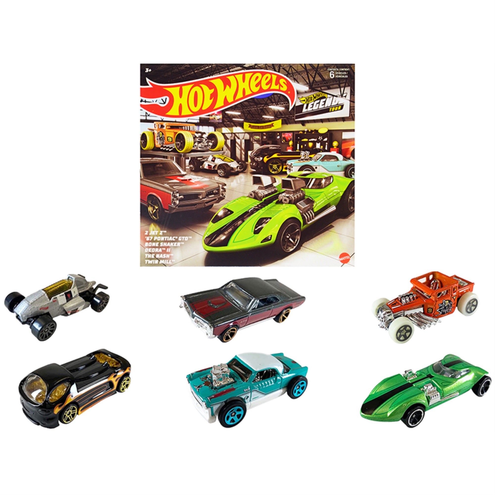 Hot Wheels Legends' 6 Piece Set Diecast Model Cars By Hot Wheels