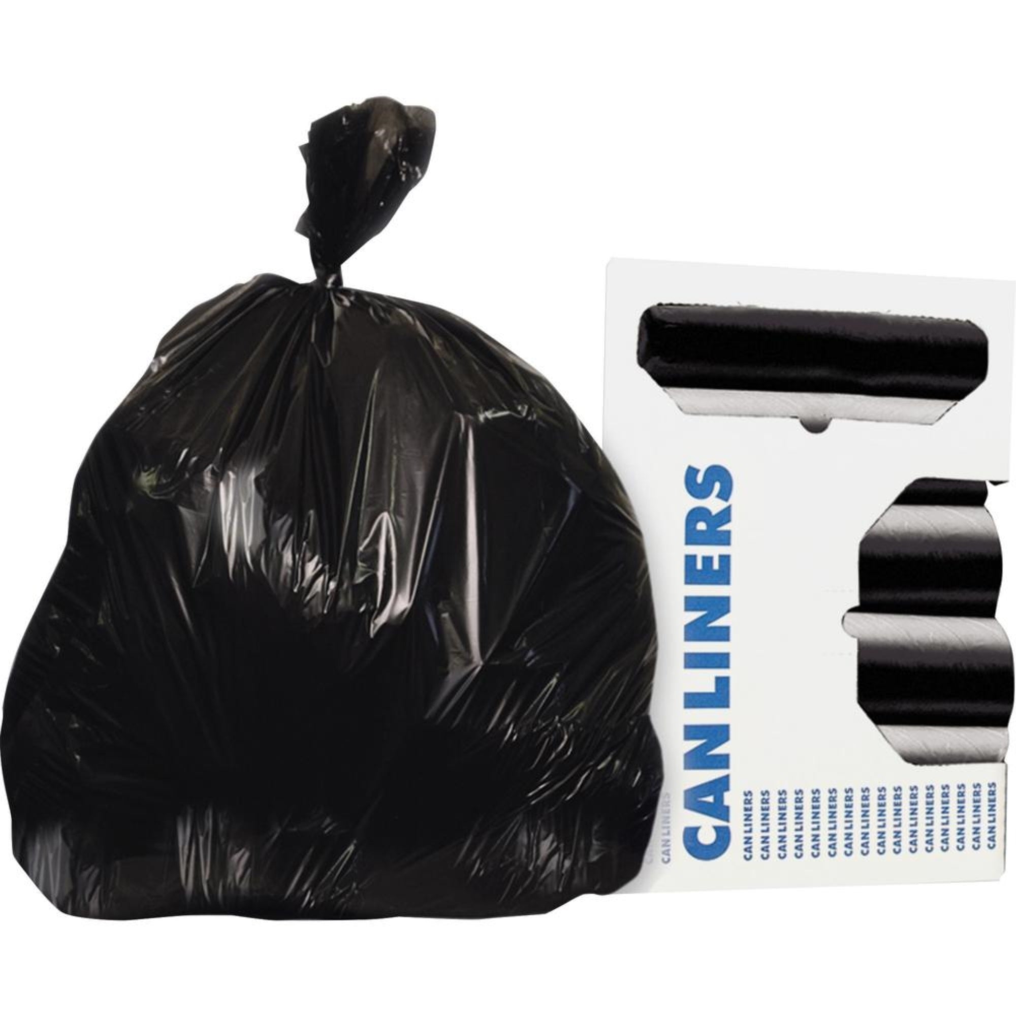 Heritage Accufit Reprime Can Liners - 55 Gal Capacity - 40 Width X 53 Length - 1.30 Mil (33 Micron) Thickness - Low Density - Bl