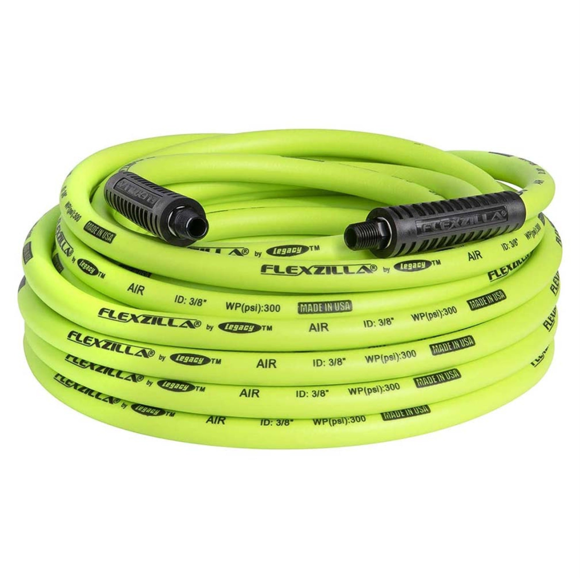 Flexzilla Air Hose 3/8In X 50Ft 1/4In Mnpt Fittings