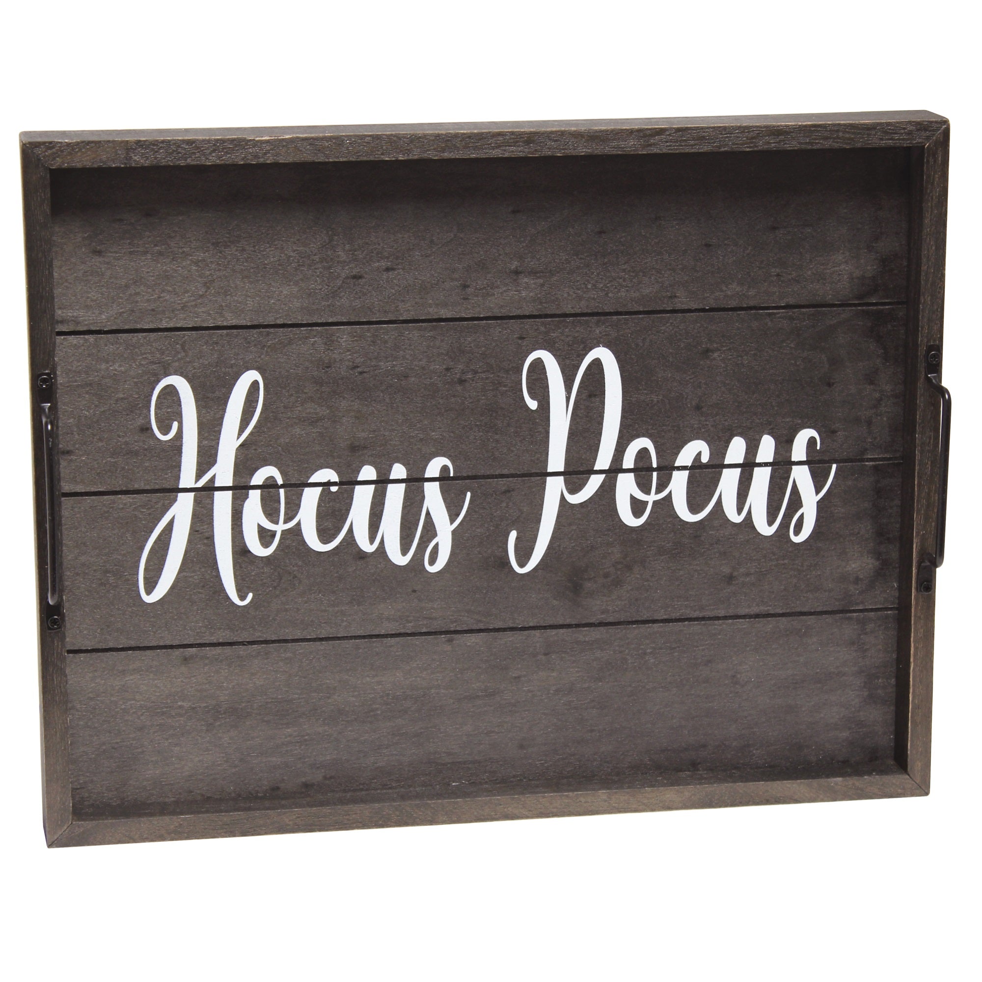 Elegant Designs Decorative Wood Serving Tray W/ Handles, 15.50' X 12', 'Hocus Pocus'