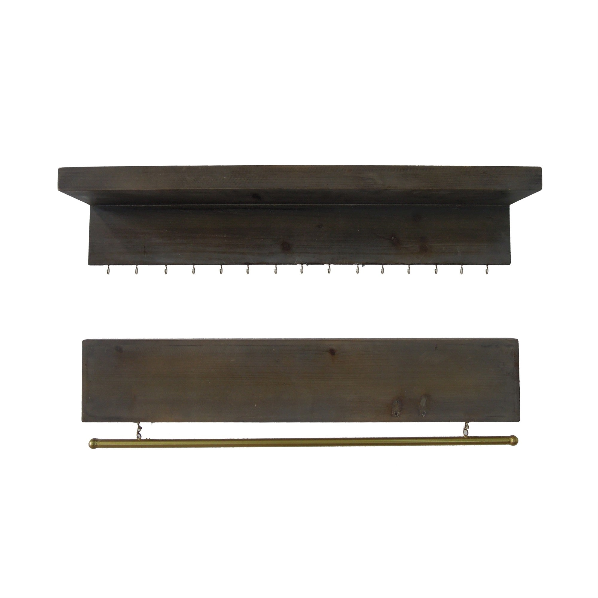 Dawson Wood Wall Shelf - Set Of 2