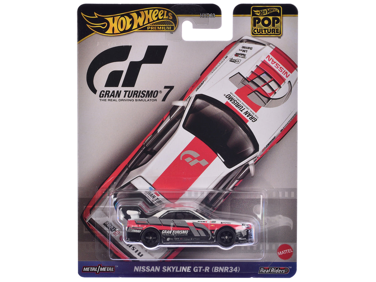 Gt-R Nismo Gt3 #23 White 'Gran Turismo 7' Video Game Diecast Model Car By Hot Wheels