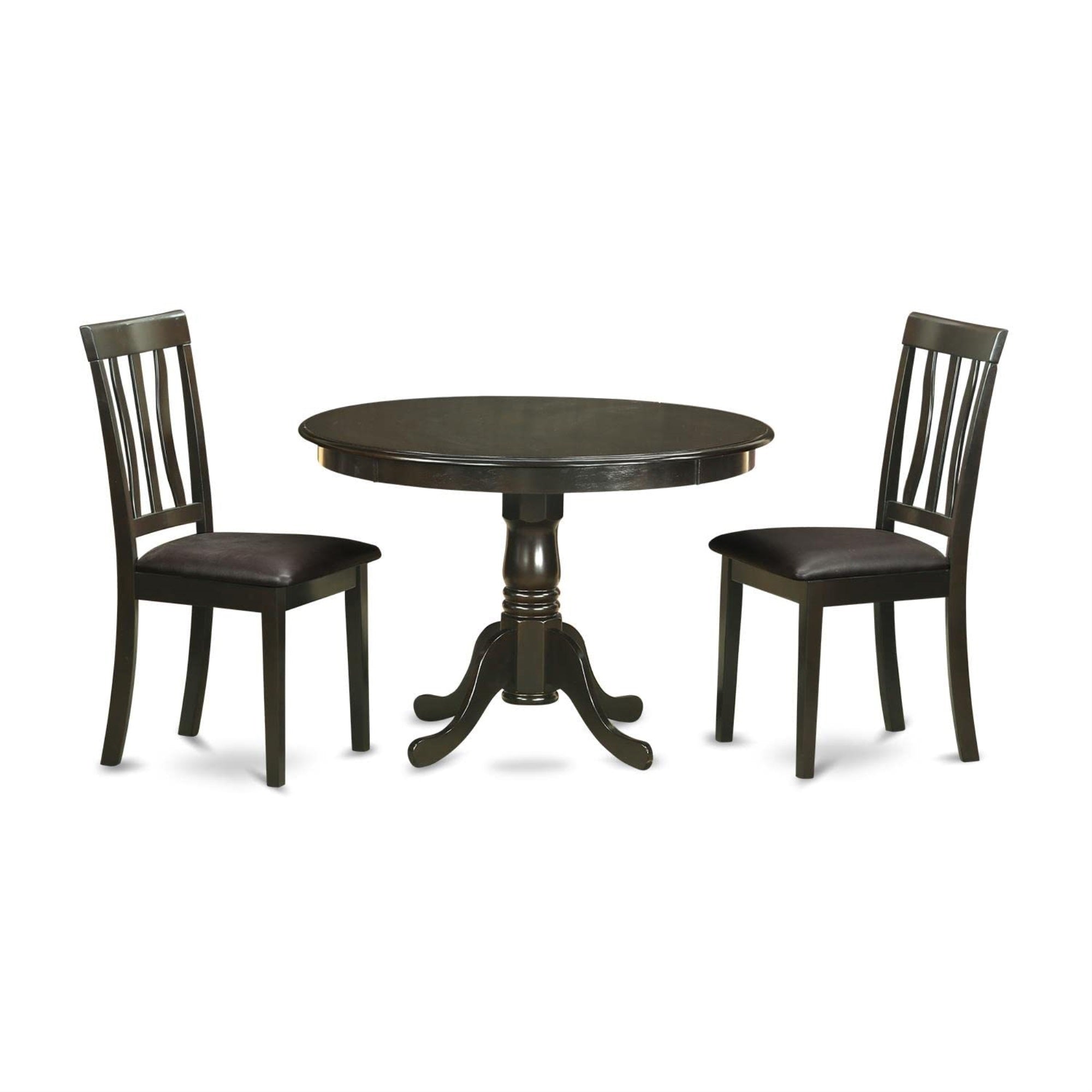 Casafoyer Hartland 3-Piece Wooden Dining Set In Cappuccino