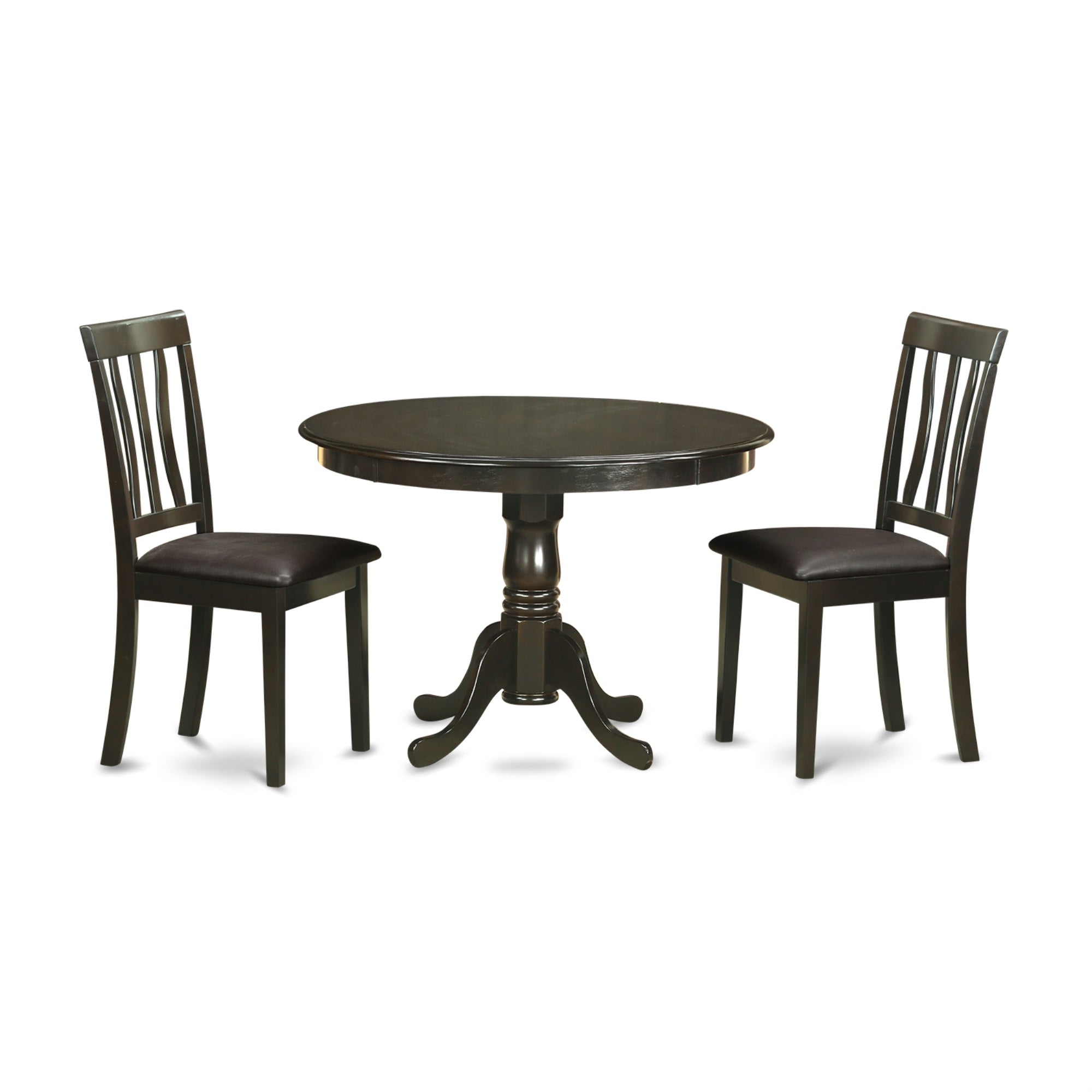 Hlan3-Cap-Lc 3 Pc Small Kitchen Table And Chairs Set-Dining Table And 2 Dinette Chairs.