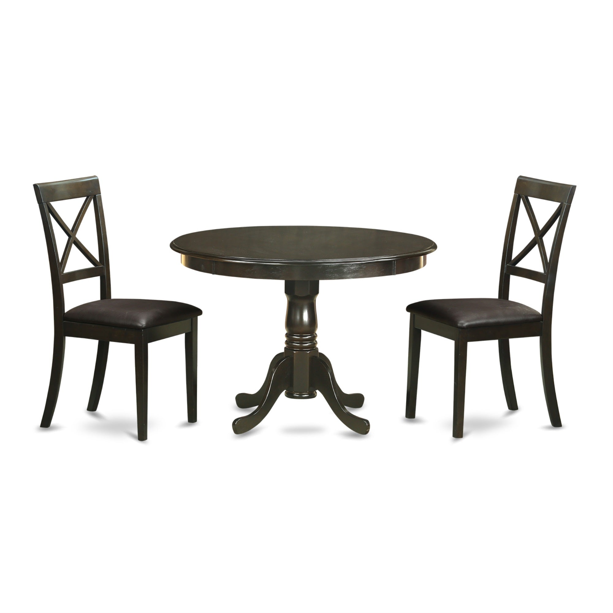 Hlbo3-Cap-Lc 3 Pc Kitchen Nook Dining Set-Dining Table And 2 Dining Chairs