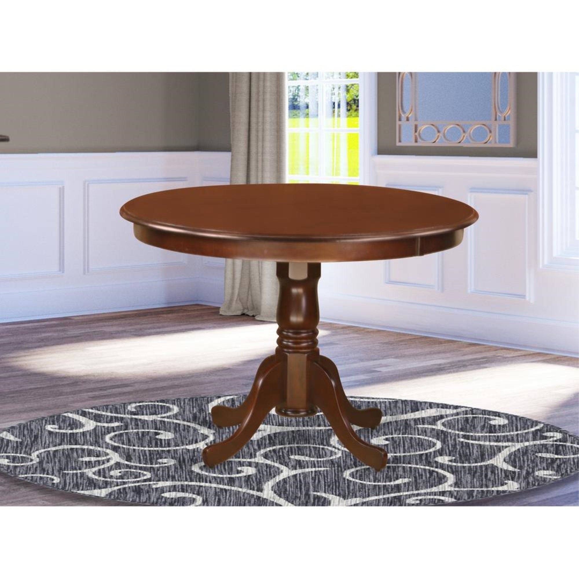 Hartland  Table  42″  diameter  Round    Table  -Mahogany  Finish