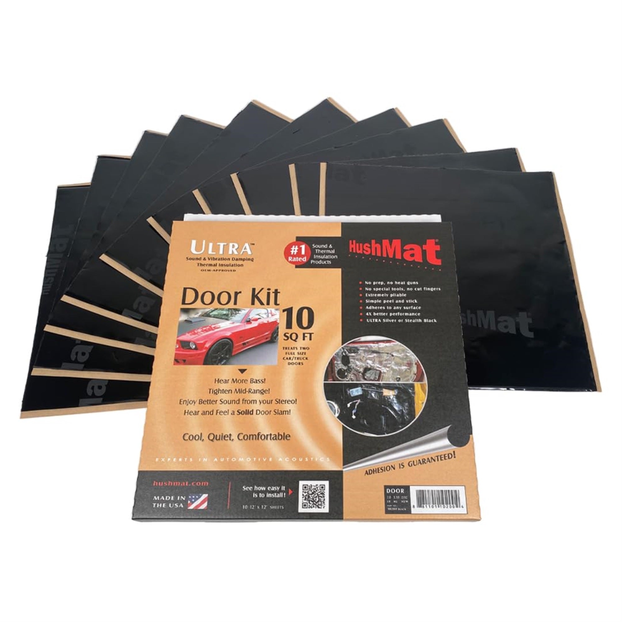 10200 Door Kit - (10) 12' X 12' Black Ultra Sheets - 10 Square Feet