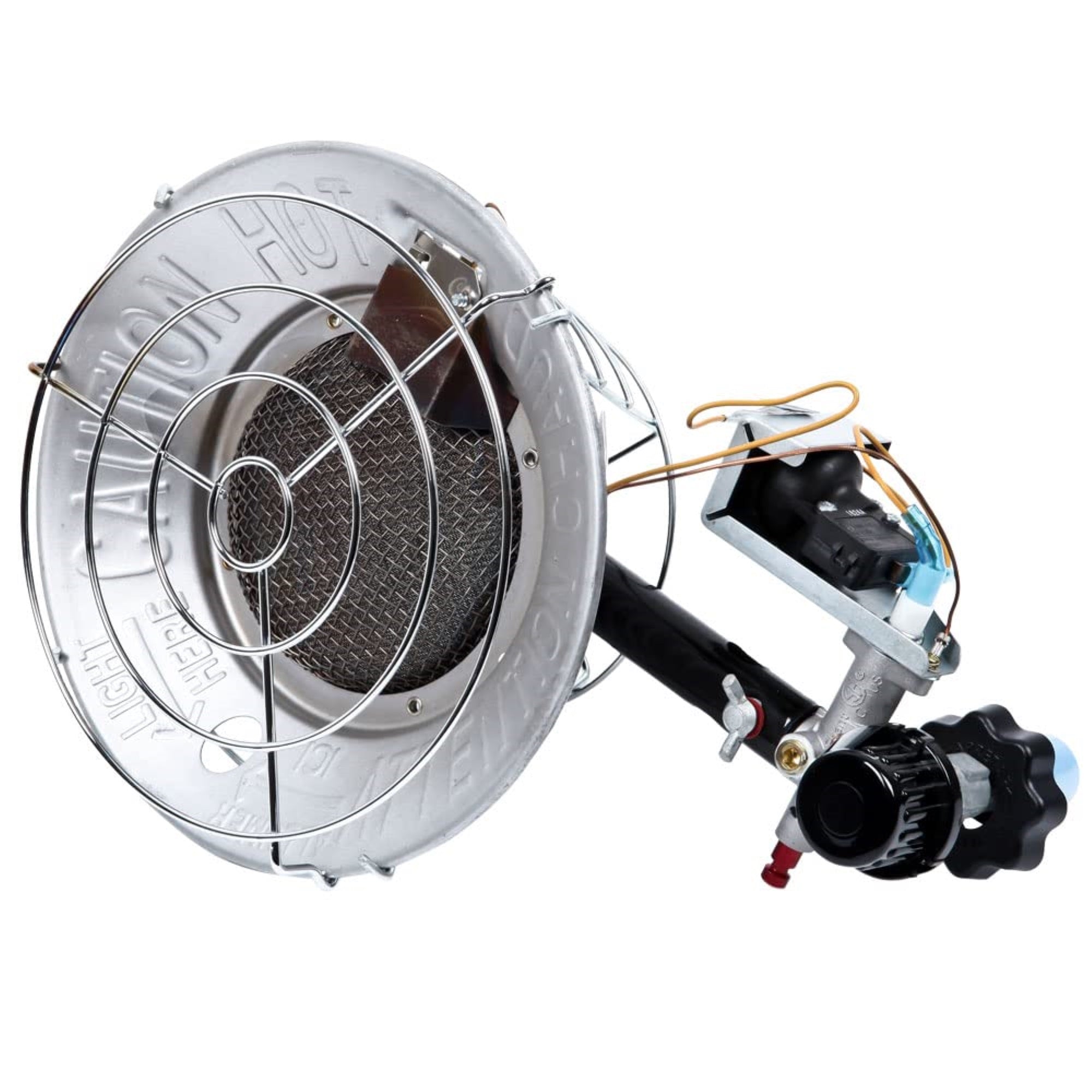 Remington 16,000 Btu Single Propane Tank Top Heater, Silver/Black