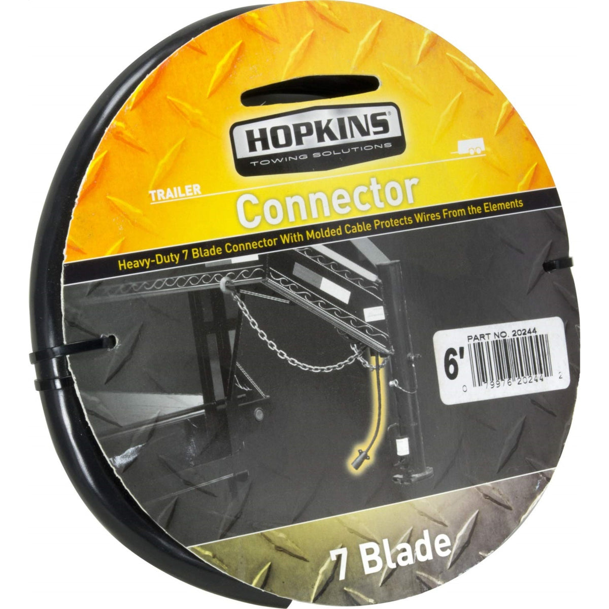 Hopkins Towing Solutions 20244 6' 7 Rv Blade Molded Trailer Cable, 2.1