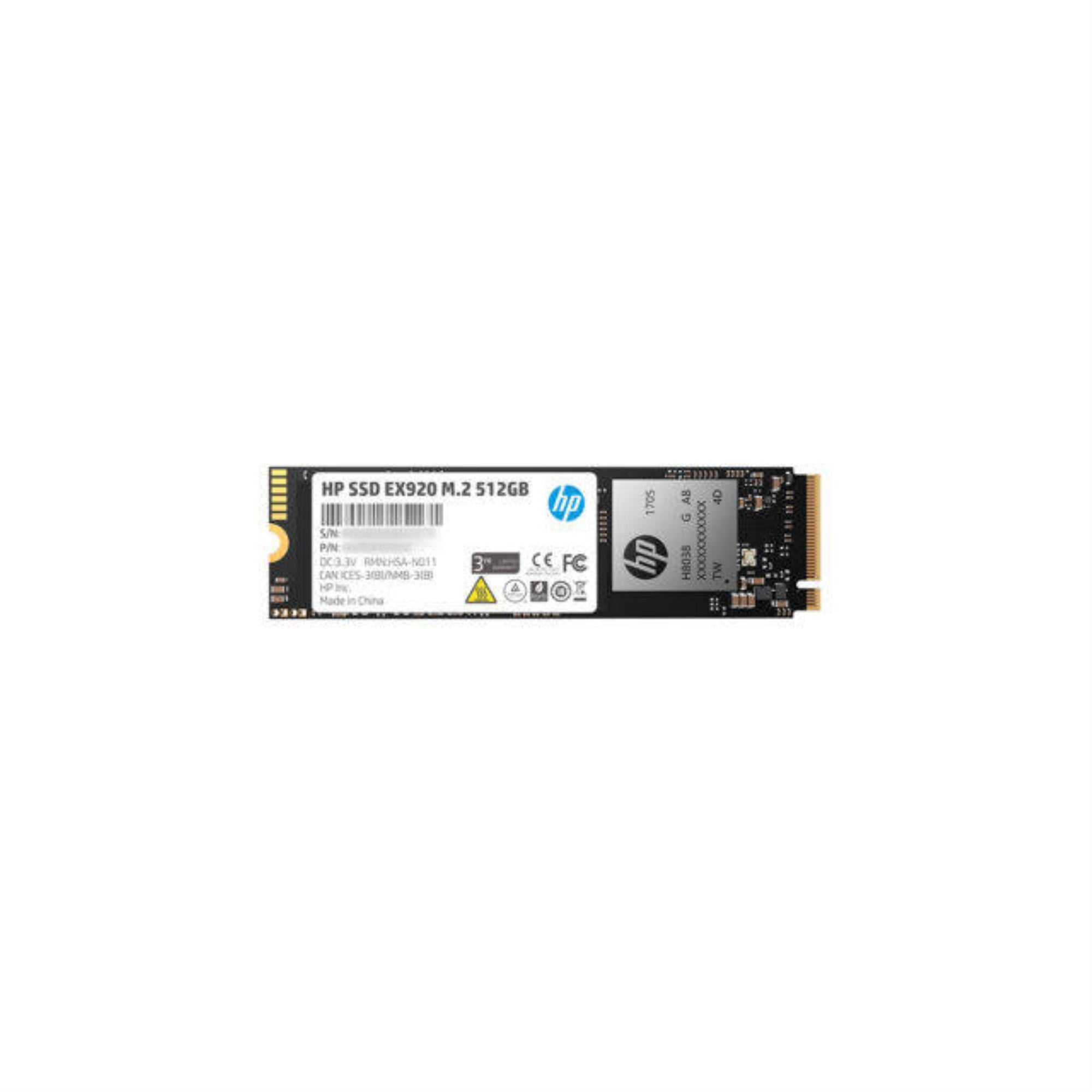 Hp Ex920 Series M.2 512Gb Pci-Express 3.0 X4 Nvme1.3 Internal Solid State Drive