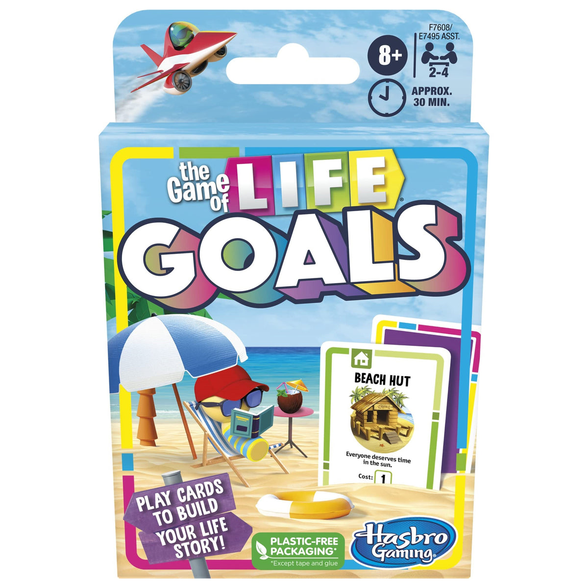 Hasbro The Game Of Life Goals Card Game - Quick-Playing Family Game For 2-4 Players Ages 8 And Up
