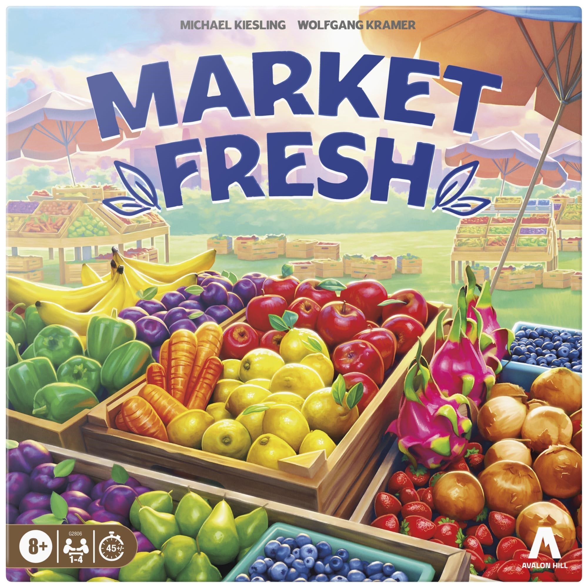 Market Fresh Board Game - Fun Strategy Tile Placement Game for Kids, Teens, and Adults - Ages 8+ - 1-4 Players - 45 Mins. - Family Games