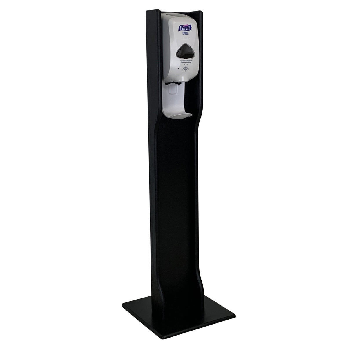Hand Sanitizer Dispenser Stand, Elegant Design, Black