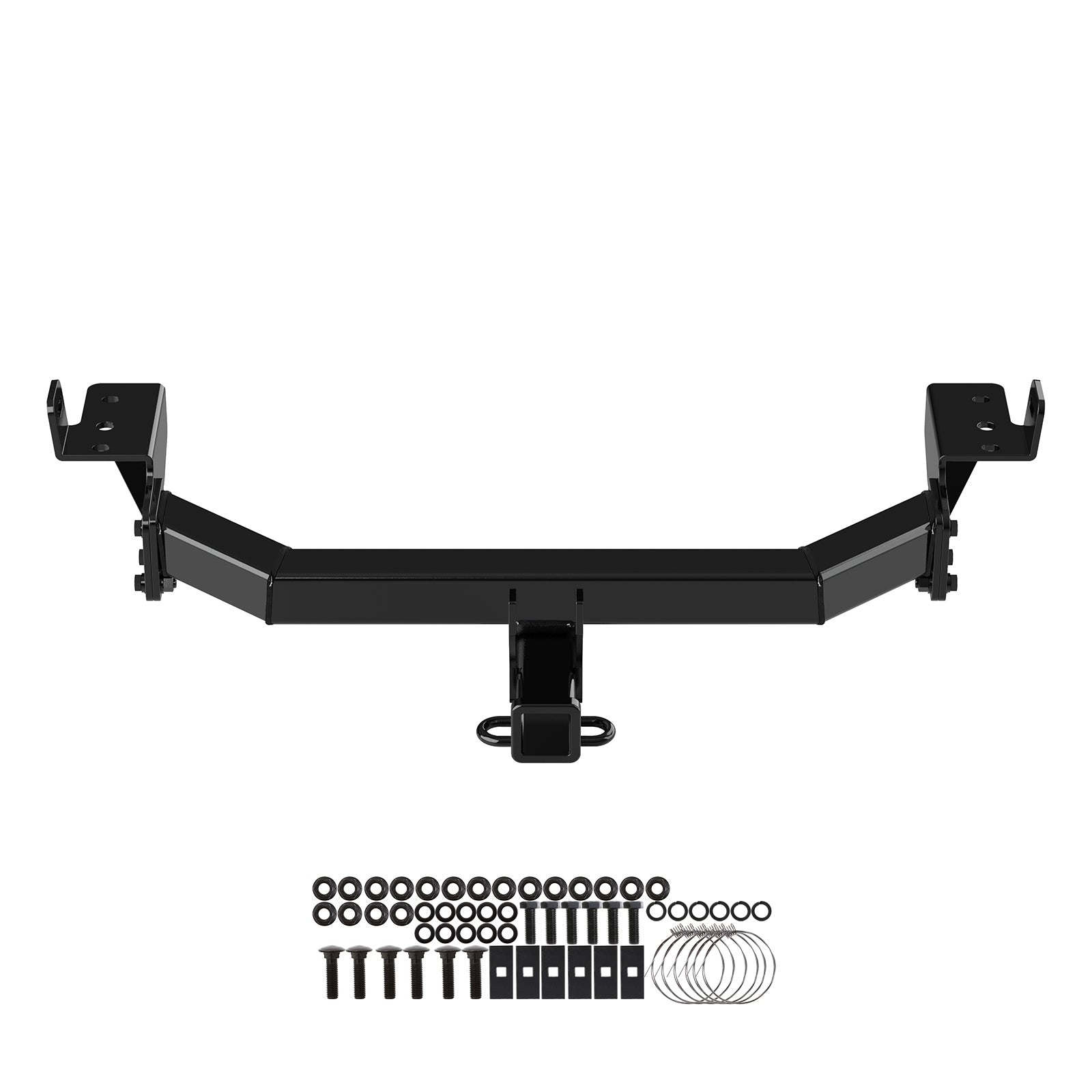 Carbon Steel Rear Hitch Class 3 2014-2015 Jeep Cherokee (Latitude/Limited/Sport/Trailhawk)\ 2016 Jeep Cherokee(Trailhawk/Sport/Overland/Limited/Latitude/75th Anniversary)\ 2017-2018 Jeep Cherokee (Latitude/Limited/Sport/Trailhawk/Overland)