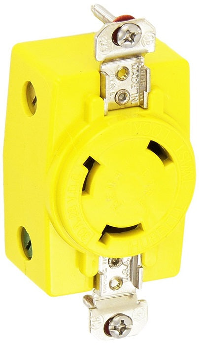 Hubbell Hbl328Dcr 30A 28V Dc Locking Receptacle