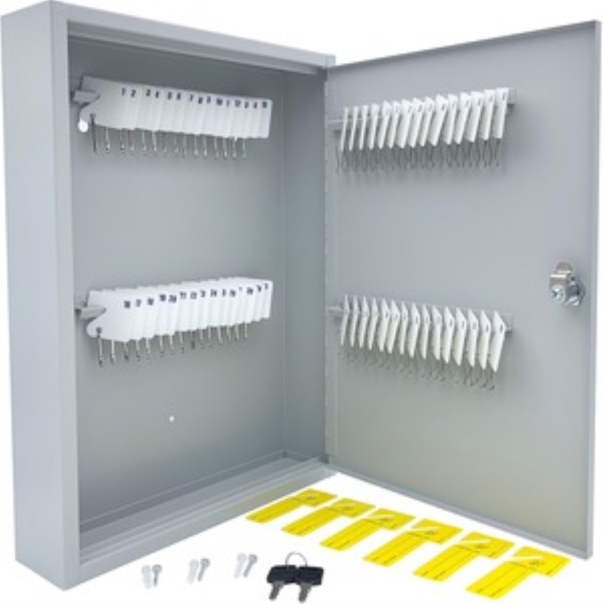 Huron Key Cabinet, Slotted, 60 Key Grey