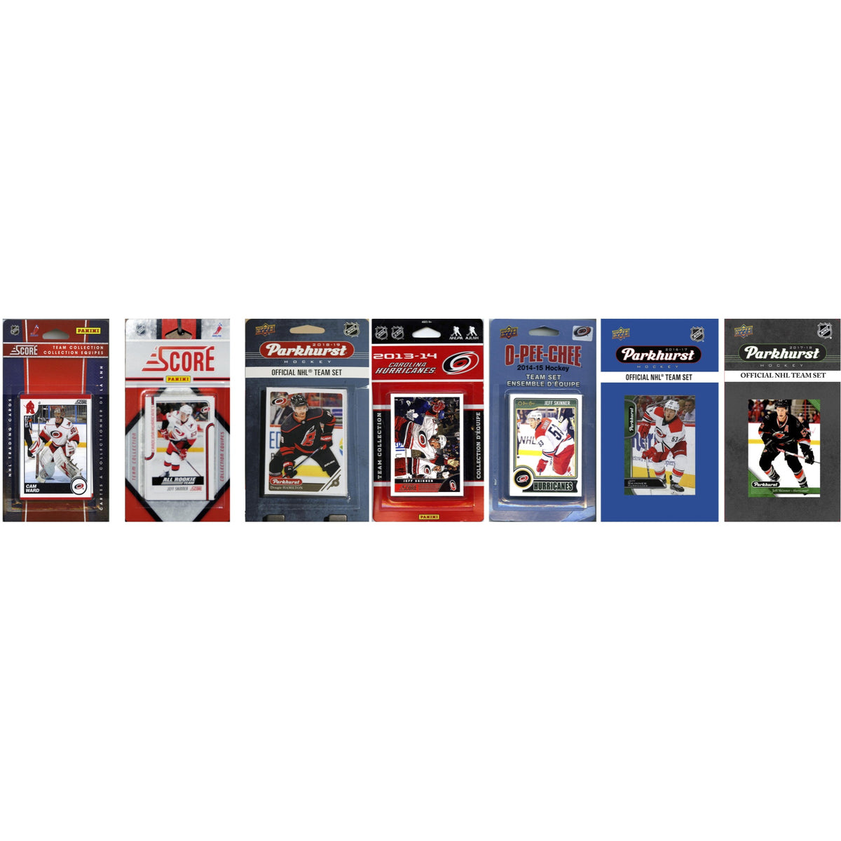 Nhl Carolina Hurricanes 7 Different Licensed Trading Card Team Sets