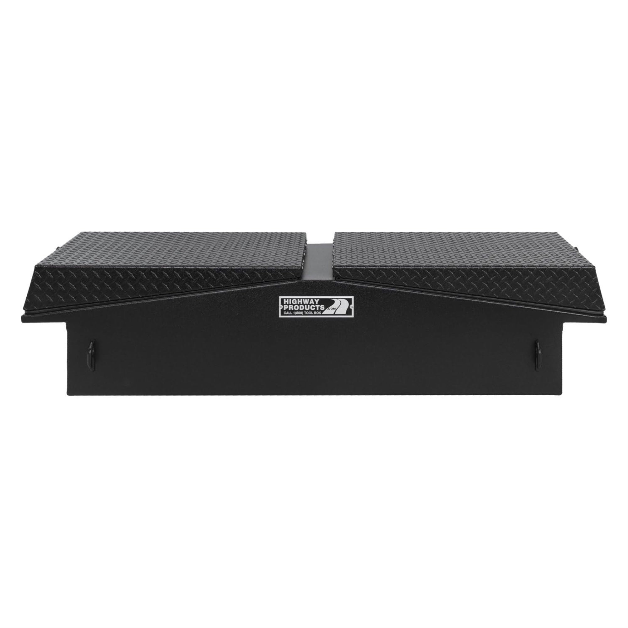 Highway Products 3412-015-Bk62S 71X16X23 Gull Wing Tool Box With Smooth Black Base/Leopard Lid