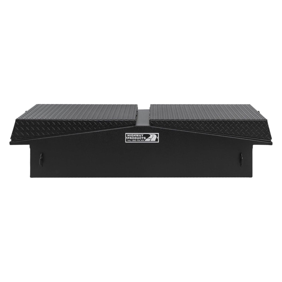 Highway Products 3412-015-Bk62S 71X16X23 Gull Wing Tool Box With Smooth Black Base/Leopard Lid