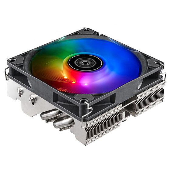 Horizontal Cpu Cooler With 4 Heat-Pipes And 92Mm Pwm Argb Fan