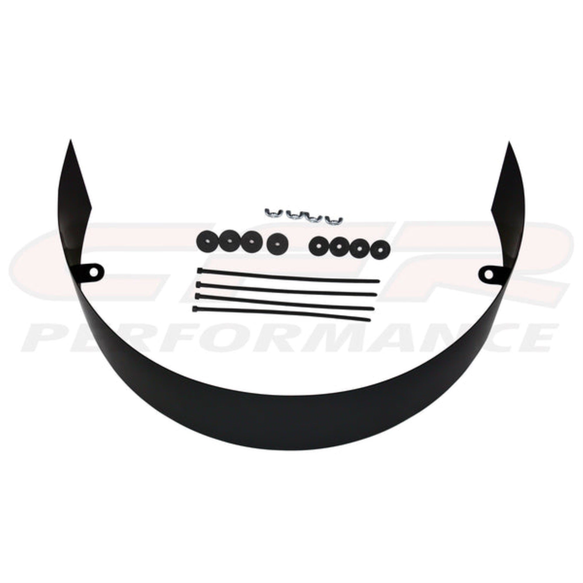 5-1/2″ Universal Black Steel Cooling Fan Shroud - Compatible/Replacement for Chevy/Ford/Mopar