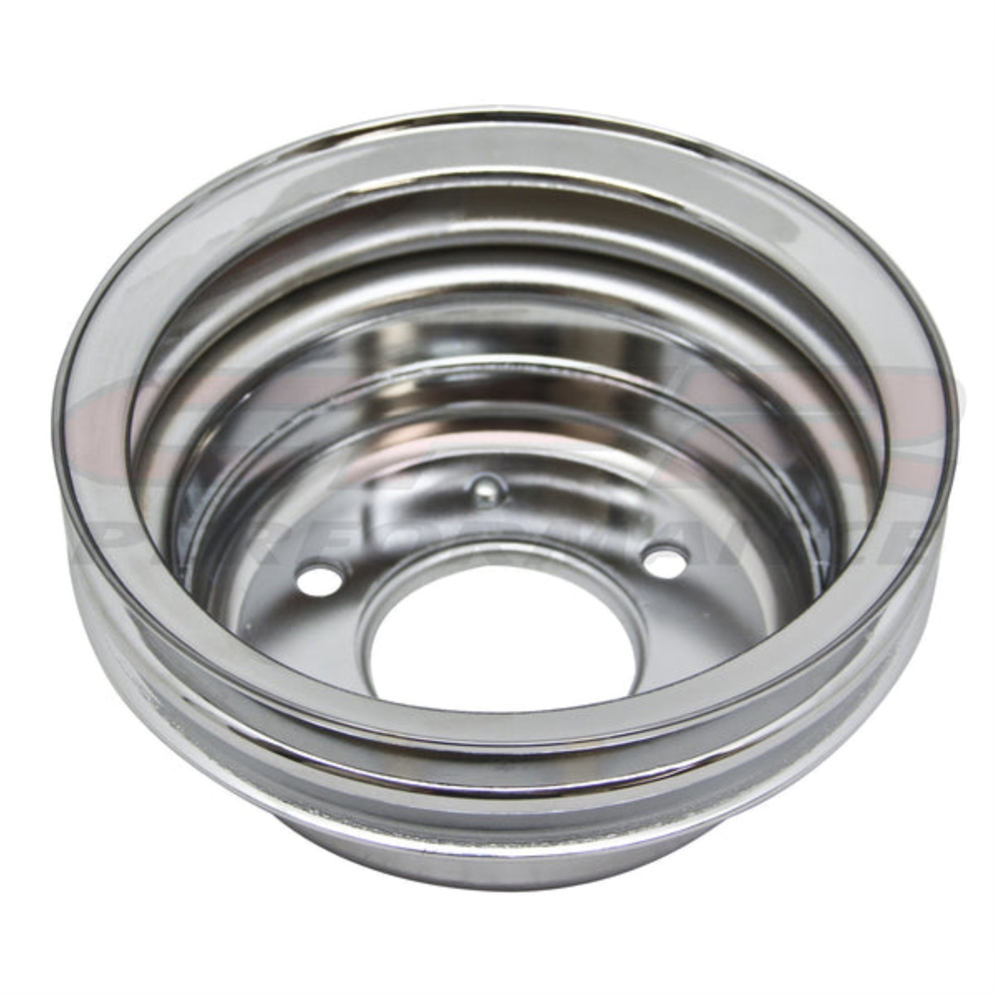 STEEL 1964-1966 Compatible with/Replacement for FORD SB CRANK PULLEY 2 GROOVE - CHROME